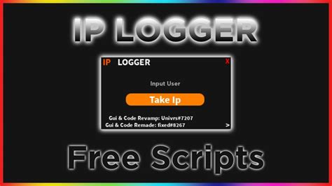 <strong>IP</strong> & DNS Lookup for Www. . Ip logger roblox script